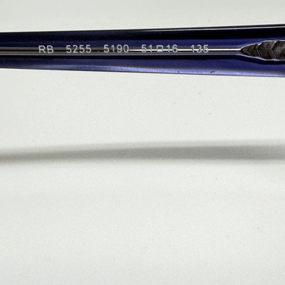 Ray Ban Eyeglasses 5255 5190 5416 135 Black Blue Square Full‎ Rim Optical Frames